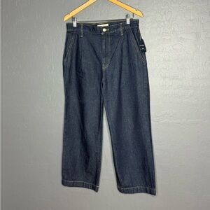Lucky Brand Classic High Rise Crop Wide Leg Jeans